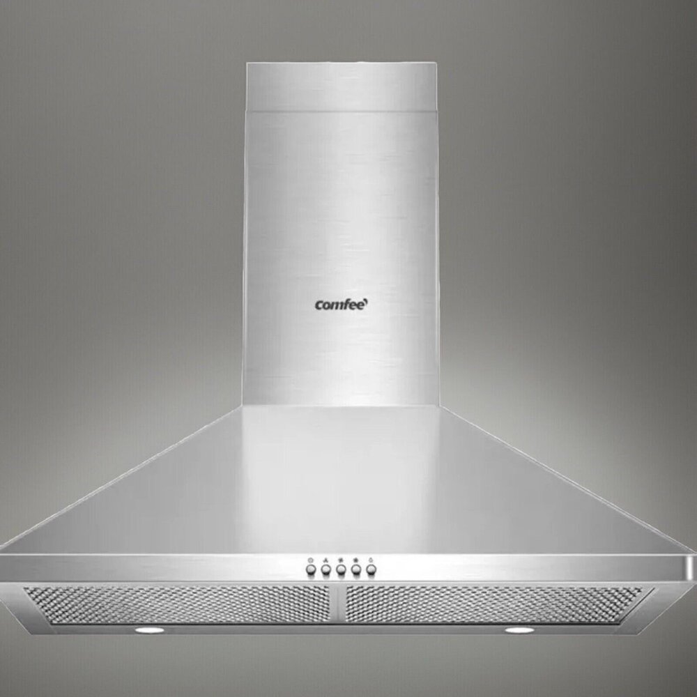 Ducted Pyramid Range 450 CFM Stainless Steel Vent Hood (MISSING HARDWARE)